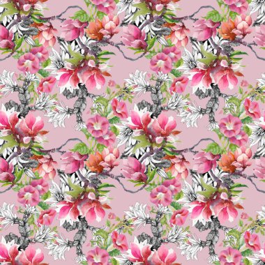  Esrar tomurcukları ve Manolya çiçek bağlamak