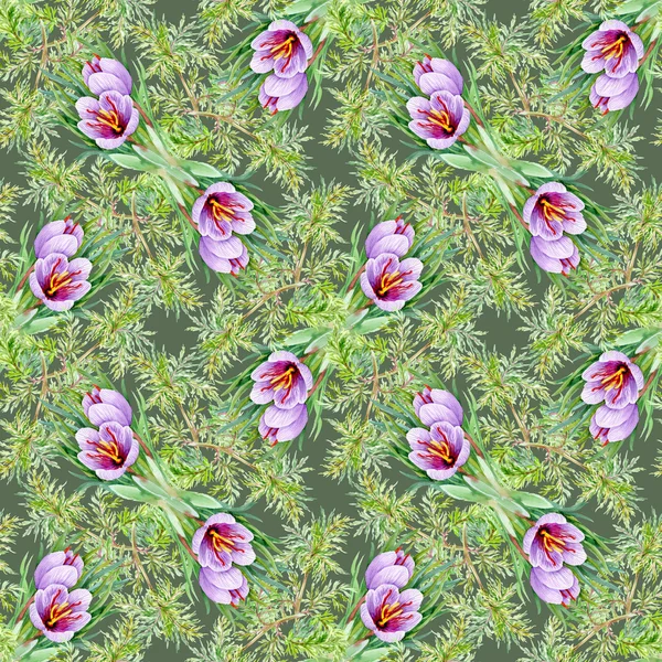 Sömlös blommönster — Stockfoto