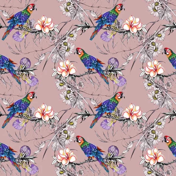 Dalları üzerinde parlak kuşlar 