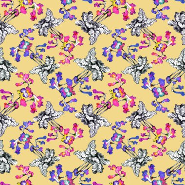 Çiçekli desensiz çiçek deseni