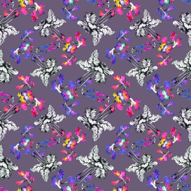 Çiçekli desensiz çiçek deseni