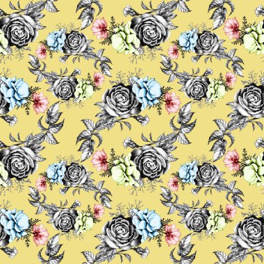 Güzel çiçek desenle