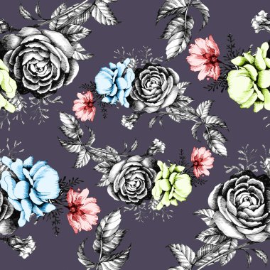 Güzel çiçek desenle