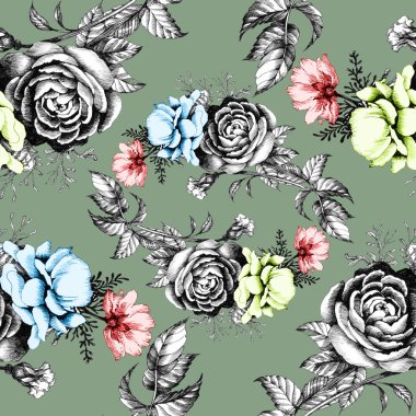 Güzel çiçek desenle