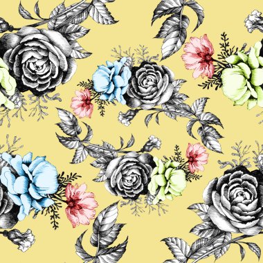 Güzel çiçek desenle