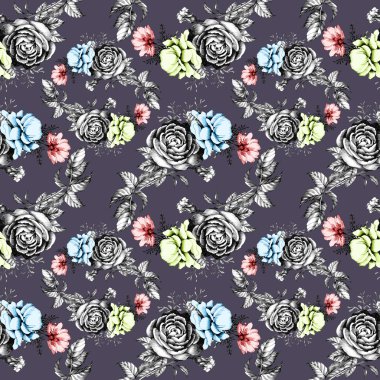 Güzel çiçek desenle