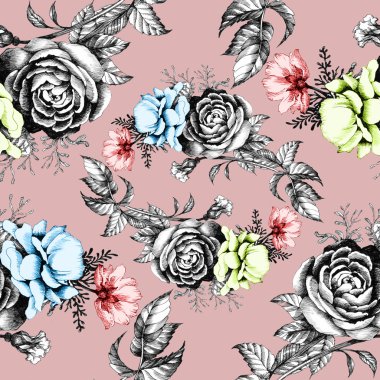 Güzel çiçek desenle