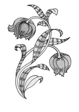 Güzel tek renkli çiçekler