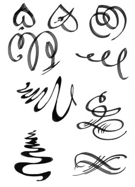 Siyah ve beyaz suluboya arka plan.