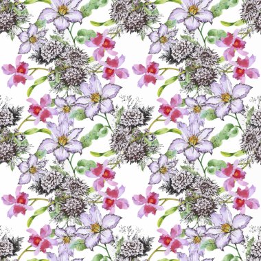 Güzel yaz çiçek deseni