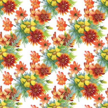 Güzel yaz çiçek deseni