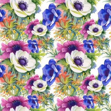 Güzel yaz çiçek deseni