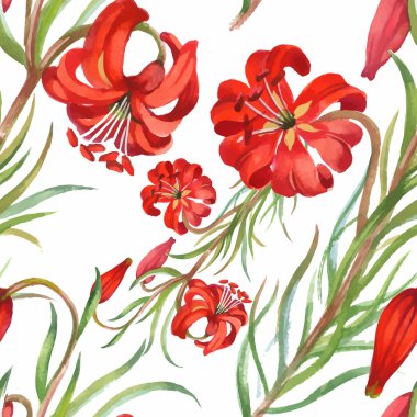 Güzel yaz çiçek deseni