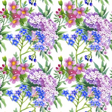 Güzel yaz çiçek deseni