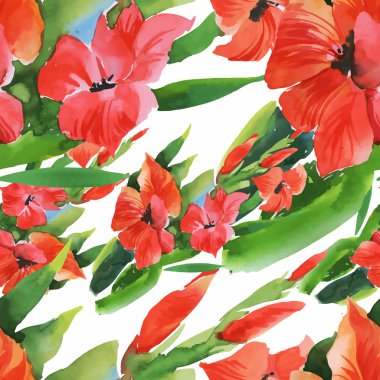 Güzel yaz çiçek deseni