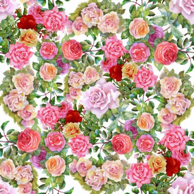 Güzel yaz çiçek deseni