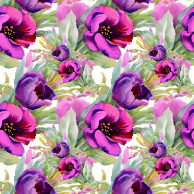 Güzel yaz çiçek deseni