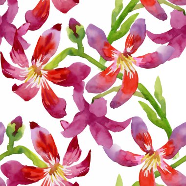 Güzel yaz çiçek deseni