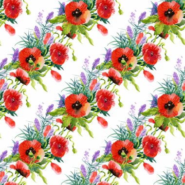 Güzel yaz çiçek deseni