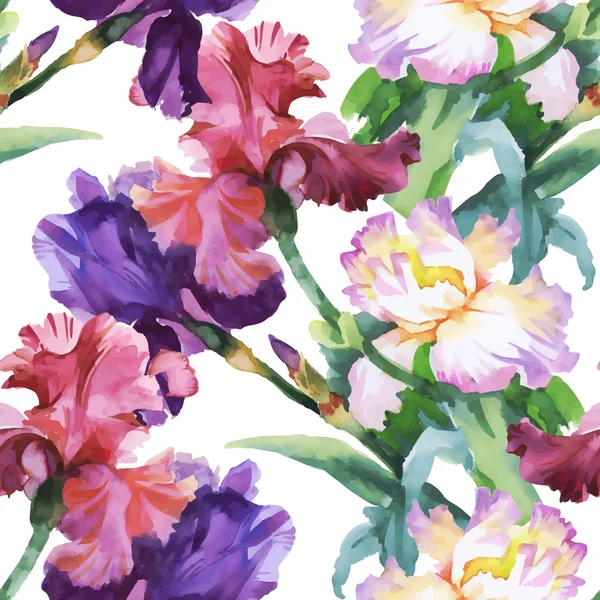 Красиві літні квіти Візерунок — стоковий вектор
