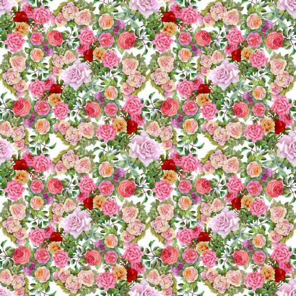 Hermoso patrón de flores de verano — Archivo Imágenes Vectoriales