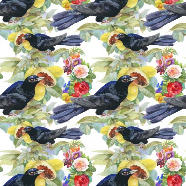 kuşlar ile sonsuz desen