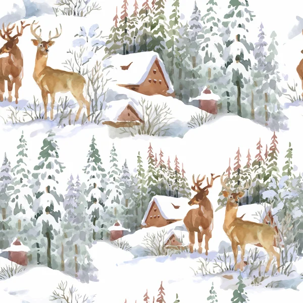 Nature seamless pattern — Stok Vektör