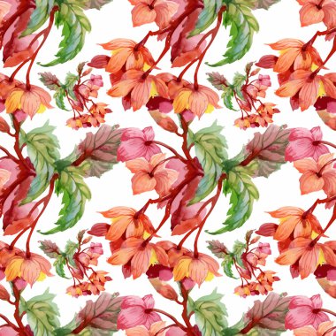 Güzel suluboya yaz Bahçe çiçek açan çiçekler Seamless Modeli