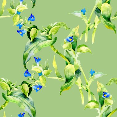 Çiçekli desensiz çiçek deseni