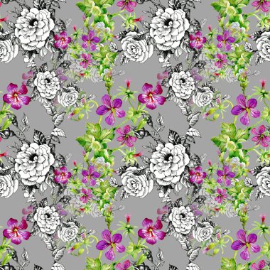 çiçekler sorunsuz arka plan