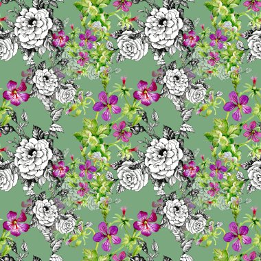 çiçekler sorunsuz arka plan