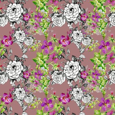 çiçekler sorunsuz arka plan