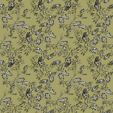 kır çiçekleri seamless modeli