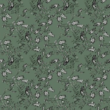 kır çiçekleri seamless modeli