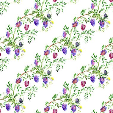 kır çiçekleri seamless modeli