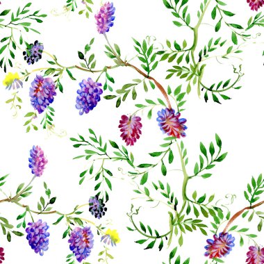 kır çiçekleri seamless modeli