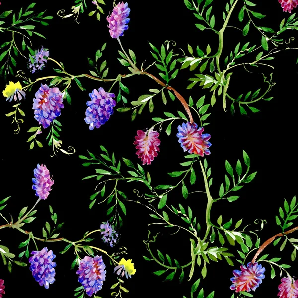 Nahtloses Wildblumen-Muster — Stockfoto
