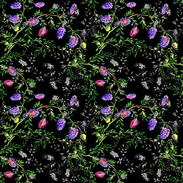 Wildflowers seamless pattern — Stock Photo, Image