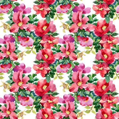 Petunya çiçek seamless modeli