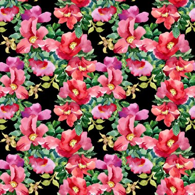Petunya çiçek seamless modeli