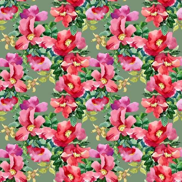 ペチュニアの花のシームレスなパターン — ストック写真