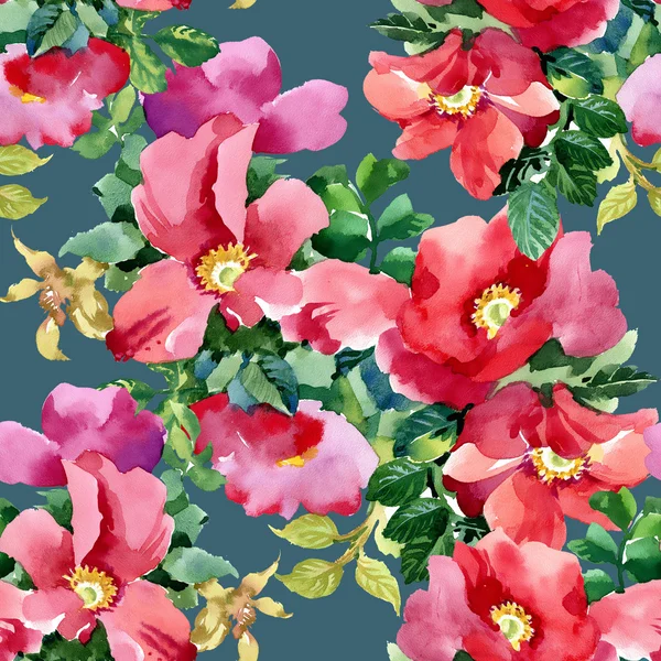 Petúnia flores sem costura padrão — Fotografia de Stock