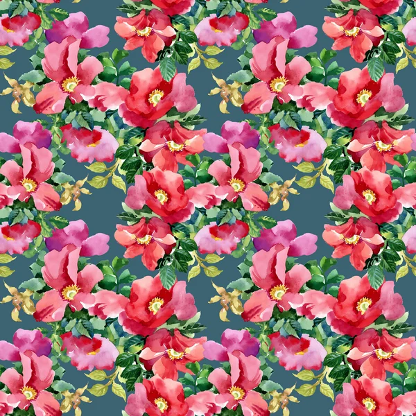 Petunia flowers seamless pattern — Stock Photo, Image