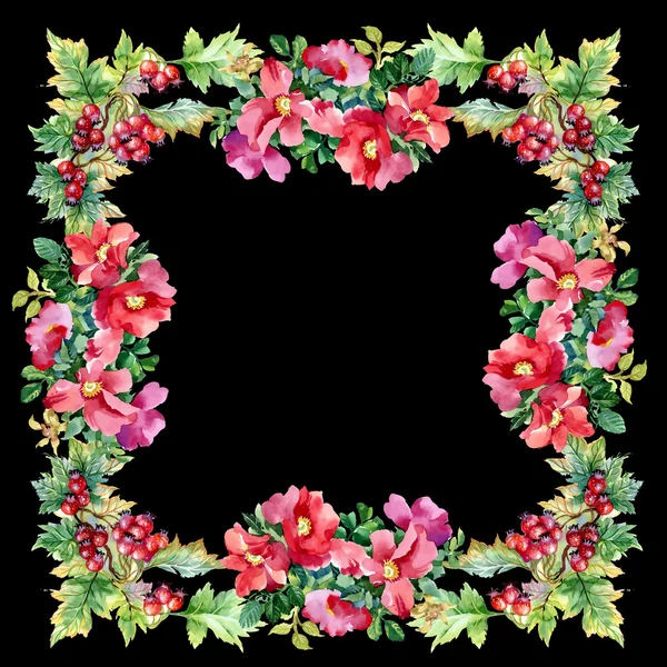 alıç şube ve kır çiçekleri