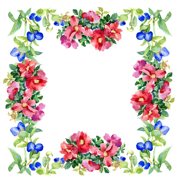 alıç şube ve kır çiçekleri