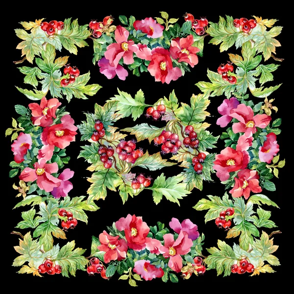สาขา Hawthorn ดอกไม้พิทูเนีย — ภาพถ่ายสต็อก