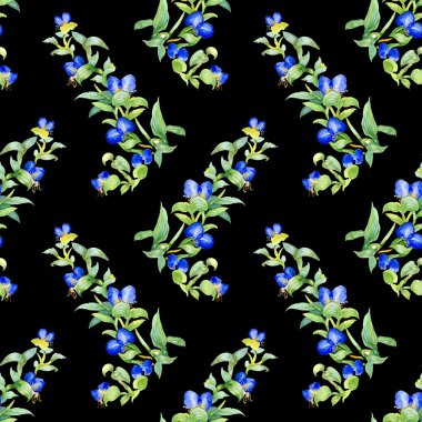 kır çiçekleri seamless modeli