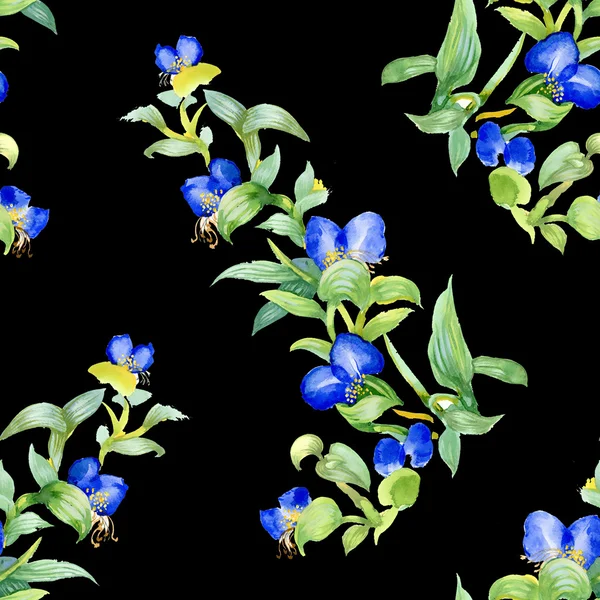 Bezešvé vzor květy — Stock fotografie