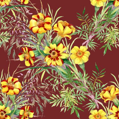 yabani çiçek deseni