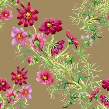 yabani çiçek deseni